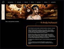 Tablet Screenshot of andyinchausti.com.ar